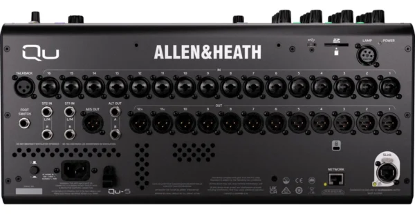 Mezcladora Digital Allen &Heath QU-5 con 16 preamps 32 canales