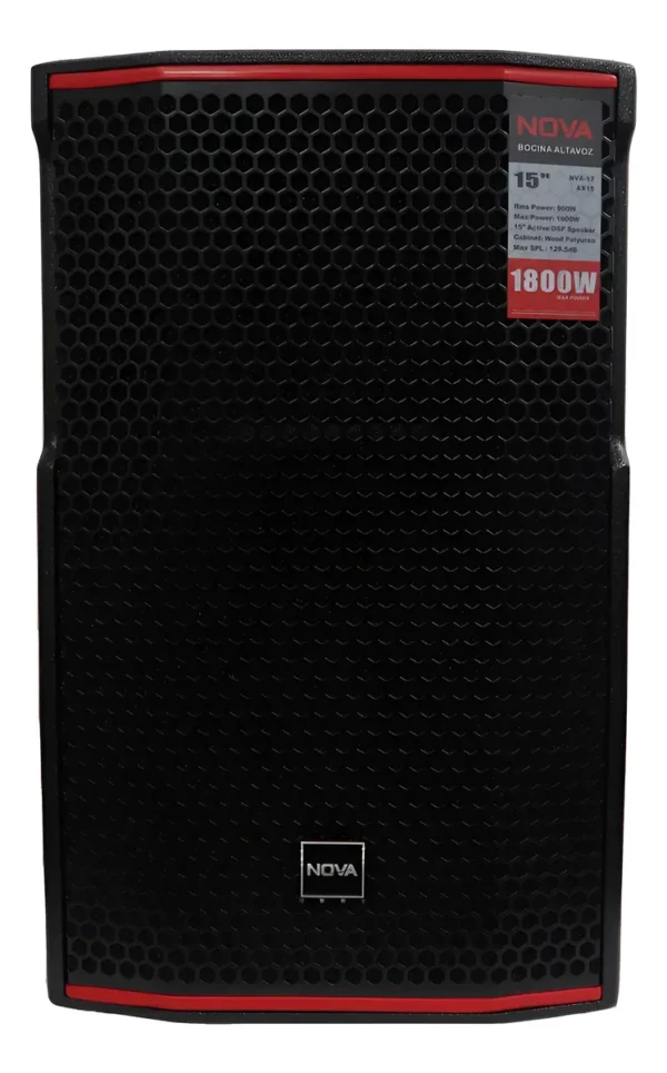 Bafle Nova AX15 Amplificado 15" DSP 900W RMS