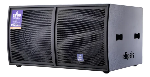 Subwoofer Doble Elipsis Smart 218 Smart 2000w Rms 133db Spl Color Negro