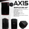 Bafle Nova AX15 Amplificado 15" DSP 900W RMS