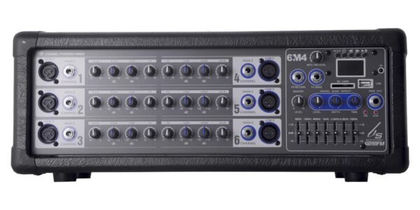 Consola Amplificada Backstage 6m4 Usb, 6 Canales