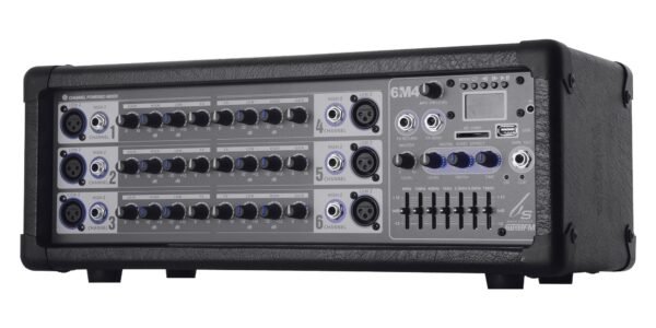 Consola Amplificada Backstage 6m4 Usb, 6 Canales