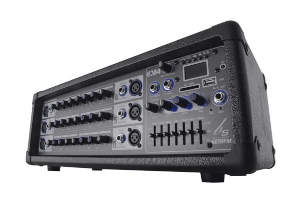Consola Amplificada Backstage 6m4 Usb, 6 Canales