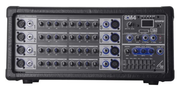 Consola Amplificada Backstage 8m4 Usb, 8 Canales