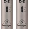 Par de Micrófonos Behringer C-2 Condensador Cardioide Color Plateado