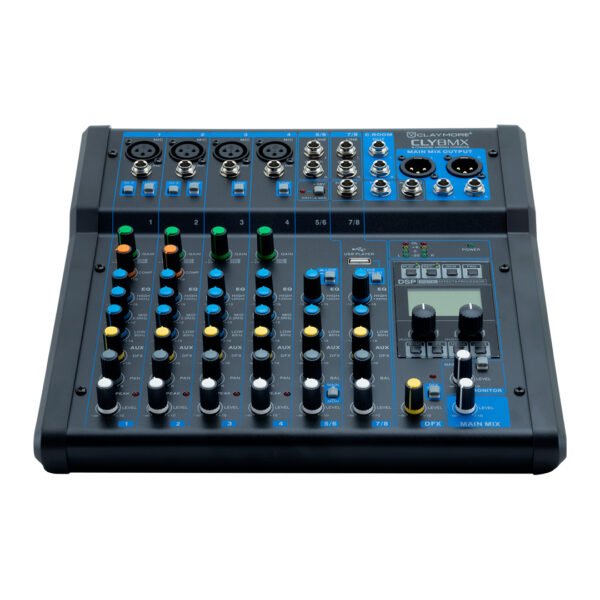 Mezcladora Análoga Claymore CLY-8MX 8 Canales USB Bluetooth