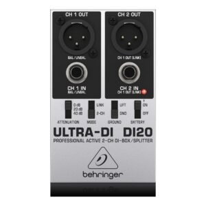 Caja Directa Para Audio Behringer DI20 Activa 2 Canales