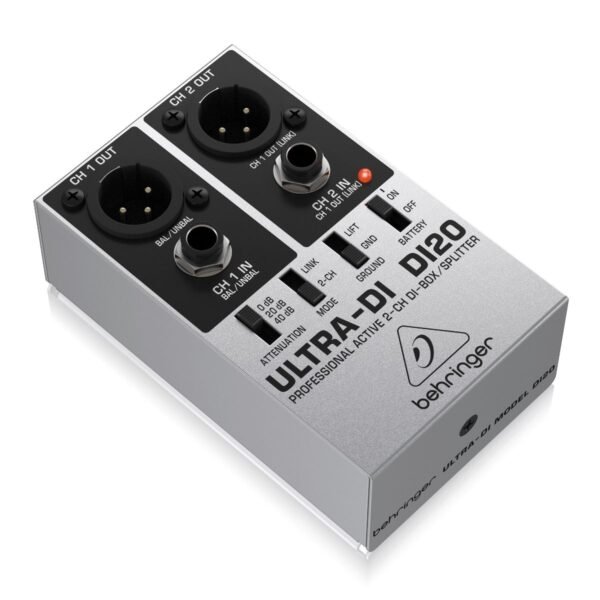 Caja Directa Para Audio Behringer DI20 Activa 2 Canales