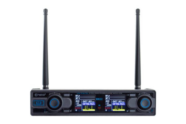 Micrófono Krieg KD332 Inalambrico Doble De Mano