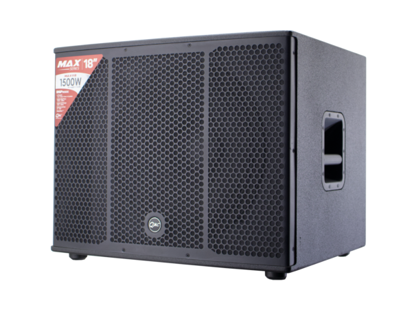 Subwoofer Activo Qmc Max-118 18pulgadas 1500w Ampli Clase D Negro
