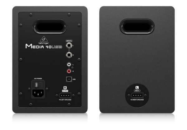 Par De Monitores Behringer MEDIA40USB Activos 2 Vías 40 Watts
