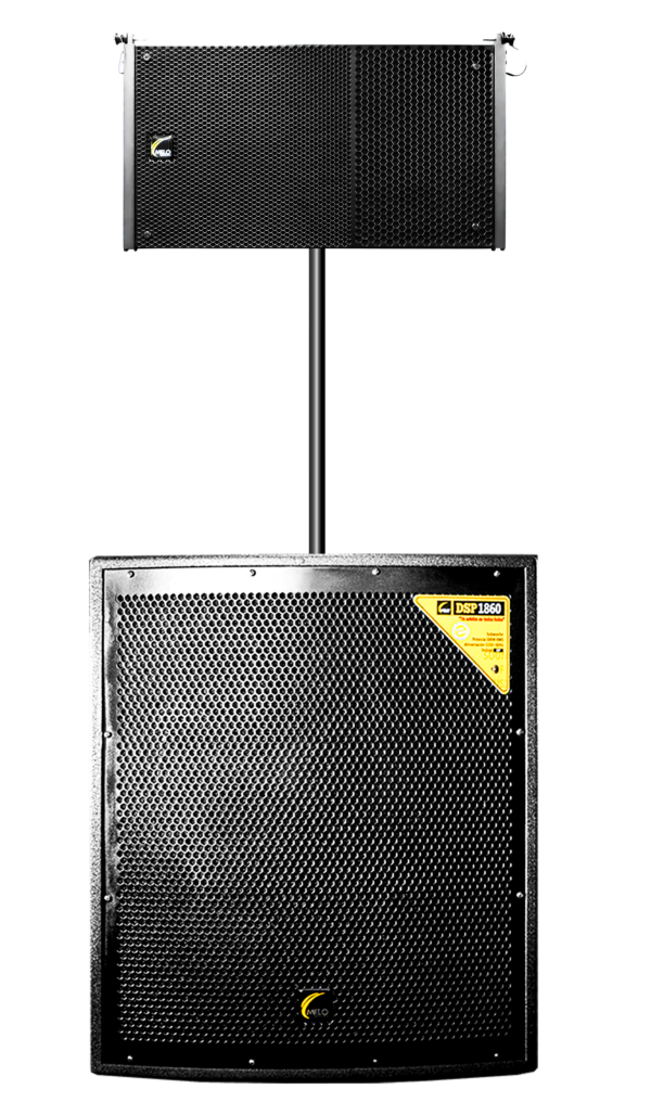 Caja lineal Melo MATCH 112 Amplificado 12" 1000 W RMS 2 Vías DSP