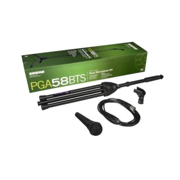 Micrófono Shure PGA58-BTS Dinámico Cardioide Negro