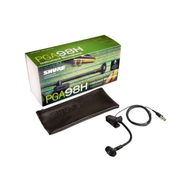Micrófono Condensador Shure PGA98H-TQG con pinza para instrumento