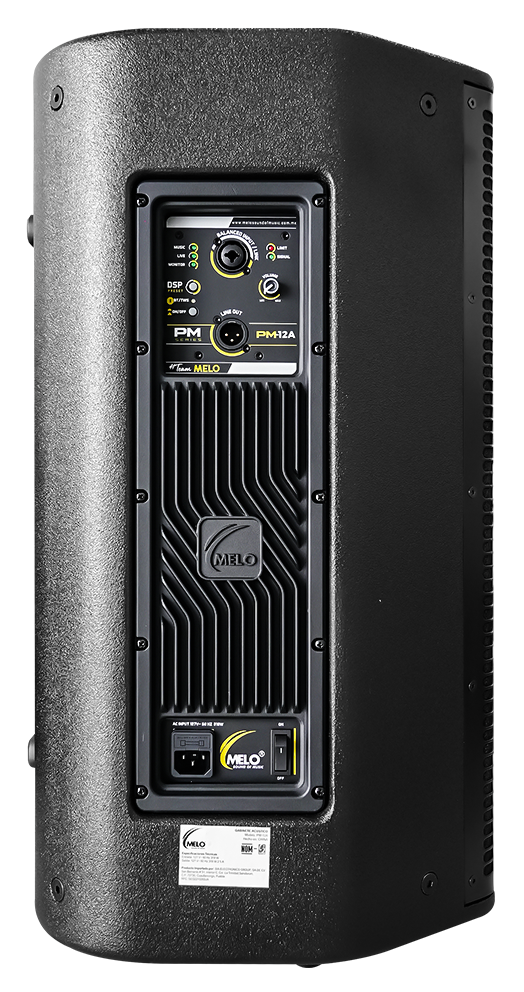 Bafle Melo PM-12A Amplificado 12" 900W RMS Clase D 132dB