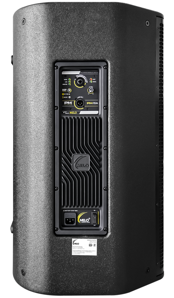Bafle Melo PM-15A Amplificado 15" 900W RMS Clase D 134dB