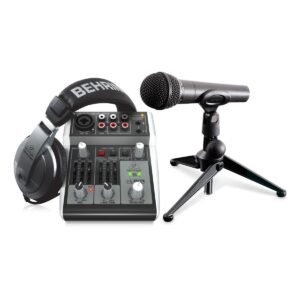 Sistema de grabación Podcast Behringer PODCASTUDIO2 USB con mezclador usb