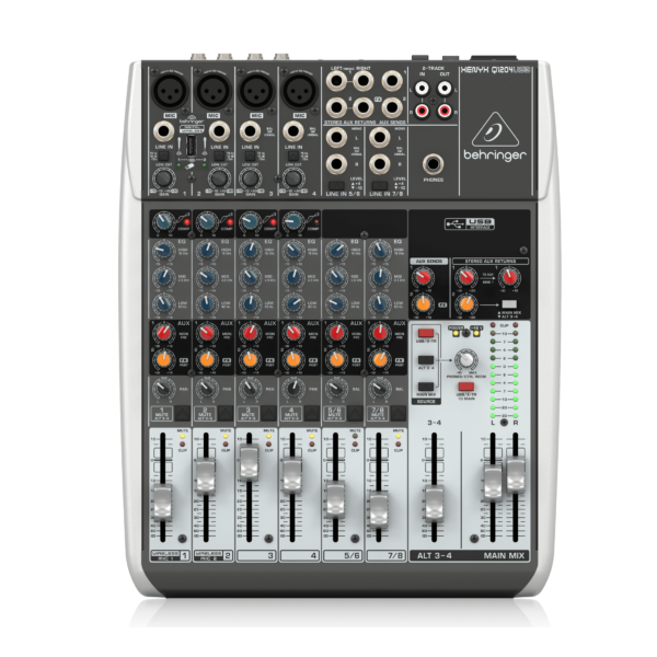 Mezcladora análoga Behringer Xenyx Q1204USB 8 Canales Con Efectos