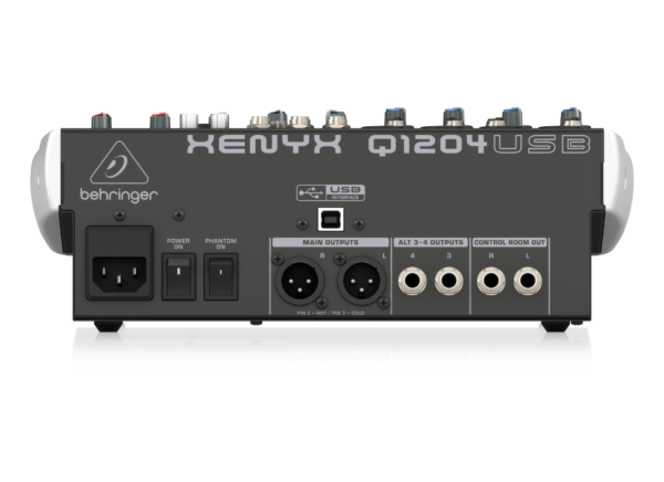 Mezcladora análoga Behringer Xenyx Q1204USB 8 Canales Con Efectos