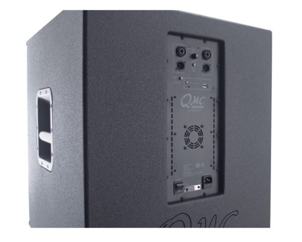 Subwoofer Activo QMC-1000A 18" 1000W XLR/Plug Negro