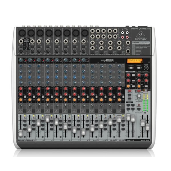 Mezcladora análoga Behringer Xenyx QX2222USB  20 Canales Con Efectos