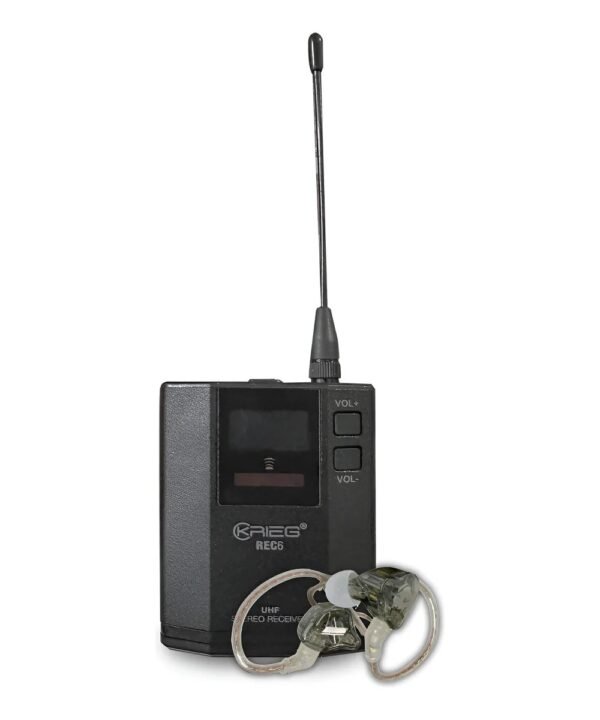 Body pack REC-6 In Ear Compatible Con Tr-60 (630-660 Mhz) Color Negro
