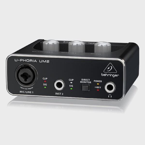 Sistema de grabación Behringer U-PHORIA STUDIO con interfaz um2