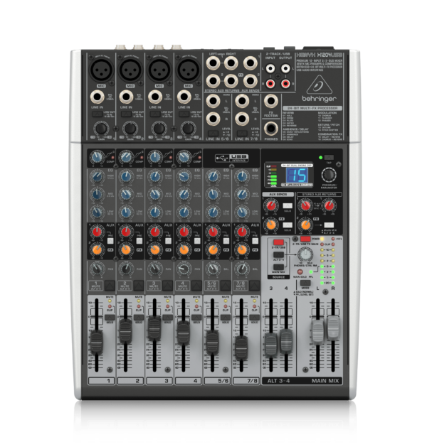 Mezcladora análoga Behringer Xenyx X1204USB 12 Canales Con Efectos