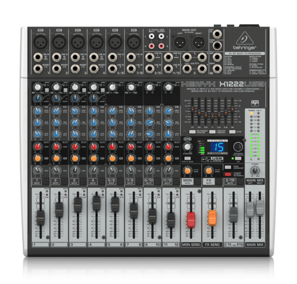 Mezcladora análoga Behringer Xenyx X1222USB 12 Canales Con Efectos