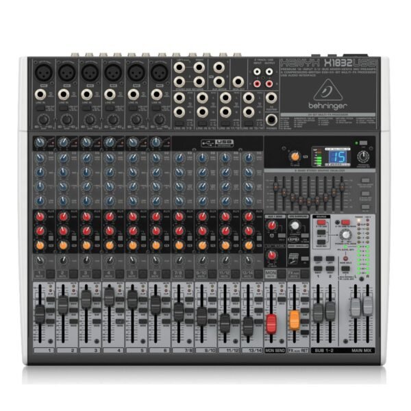 Mezcladora análoga Behringer Xenyx X1832USB 14 Canales Con Efectos