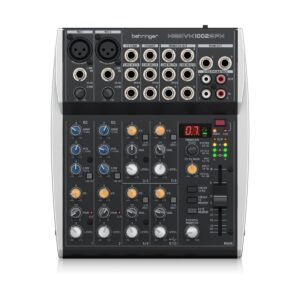 Mezcladora análoga Behringer Xenyx 1002SFX 4 Canales, interfaz de transmisión USB