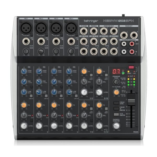 Mezcladora análoga Behringer Xenyx 1202SFX 6 Canales Con Efectos
