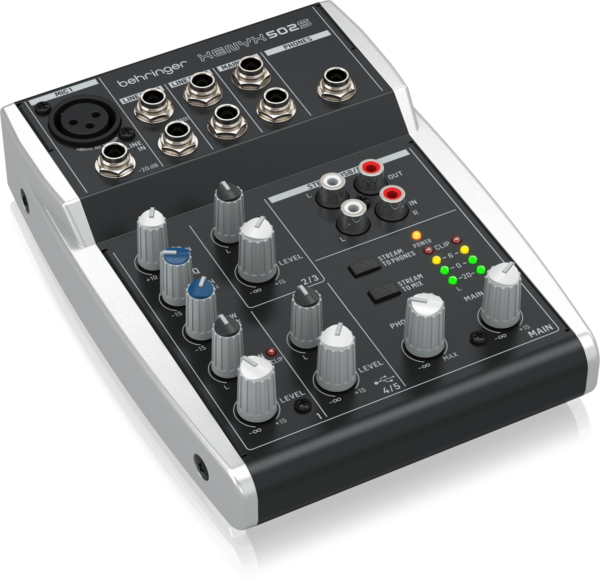 Mezcladora análoga Behringer Xenyx 502s 5 Canales Con Interfaz Usb