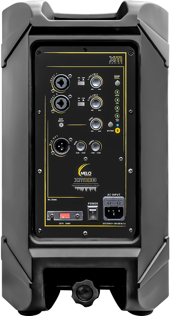 Bafle Melo XM10B Activo 10" 380 W RMS 125 dB Bluetooth TWS