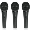Set de 3 Micrófonos Behringer XM1800S Dinámicos Cardioides para Voz