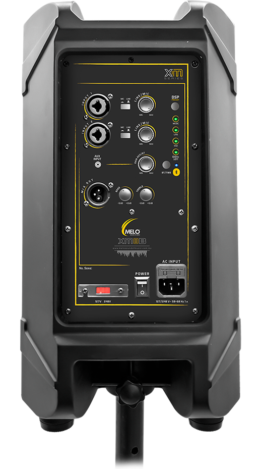 Bafle Melo XM8B Activo 8" 350 W RMS 120 dB Bluetooth TWS