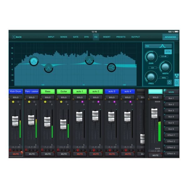 Mezcladora digital Behringer XR12 X Air 12 Canales / de Rack