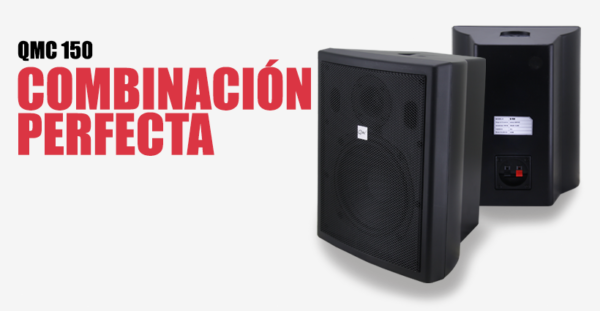 Bafle Pasivo Para Montaje Qmc 150, Negro 2 Piezas, 60w Negro